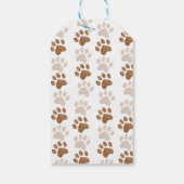 子犬をテーマにした赤ちゃん感謝していシャワーが好き ギフトタグ (裏面)