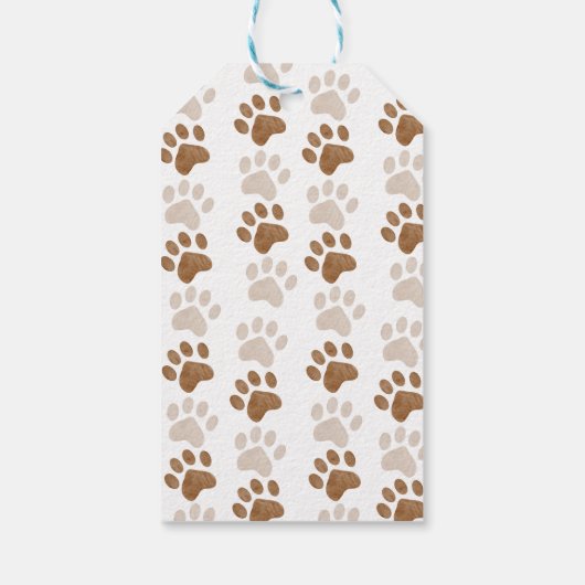 子犬をテーマにした赤ちゃん感謝していシャワーが好き ギフトタグ (裏面)