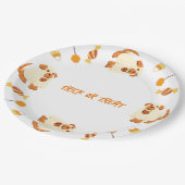 子犬を使ってトリックまたは治療する ペーパープレート (アングル)