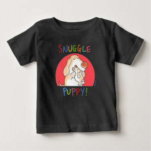 子犬を抱き寄せろ!サンドラ・ボイントン著 ベビーTシャツ