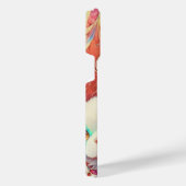 子犬を連れたアニメ少女 iPhoneケース (右側面)