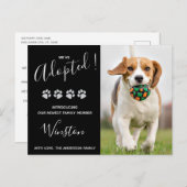 子犬を飼った新しいペット 案内ポストカード (正面/裏面)