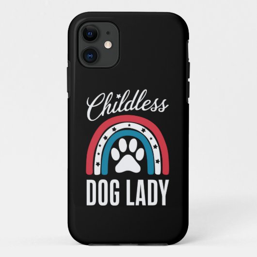 子犬を飼っていない犬の女性 選挙投票 2024年 レインボー アメリカ Case-Mate iPhoneケース (裏面)
