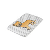 子犬イラスト スタッフィー 子犬のかわいいキャラクター バスマット (アングル)
