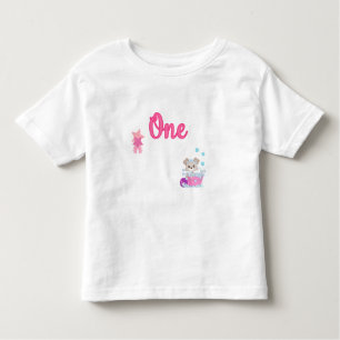 子犬インバスタブ1歳オールドガール誕生日カスタム トドラーTシャツ