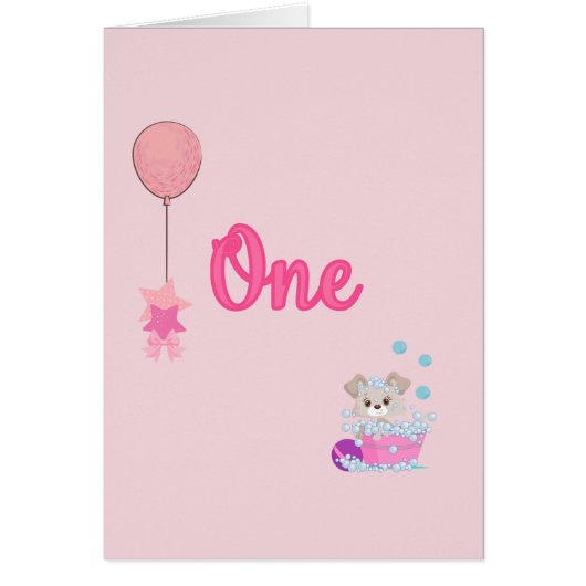 子犬インバス1歳オールドガール誕生日 (正面)