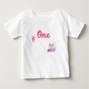 子犬インバス1歳オールドガール誕生日 ベビーTシャツ