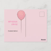 子犬インバス1歳オールドガール誕生日 ポストカード (裏面)