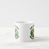 子犬エスプレッソマグで人生は良い エスプレッソカップ (正面)