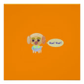 子犬オレンジ ポスター (正面)