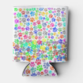 子犬カラフルの前足のパターン 缶クーラー (正面)