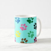 子犬カラフルの足 コーヒーマグカップ (正面右)