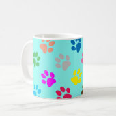 子犬カラフルの足 コーヒーマグカップ (正面左)