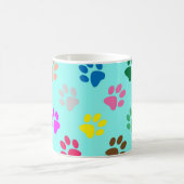 子犬カラフルの足 コーヒーマグカップ (中央)