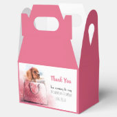 子犬ガール誕生日水色パーティーフォトペット フェイバーボックス (オープン)