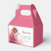 子犬ガール誕生日水色パーティーフォトペット フェイバーボックス (正面サイド)