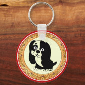 子犬キーチェーン キーホルダー (正面)
