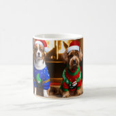 子犬クリスマスギフトコーヒーマグホリデー コーヒーマグカップ (中央)