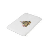 子犬クリスマスツリー、犬クリスマスツリー バスマット (アングル)