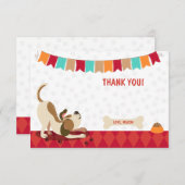 子犬サンキューカードポーティポーティタイボーイ サンキューカード (正面/裏面)