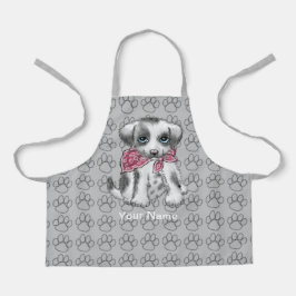 子犬シェフエプロン エプロン