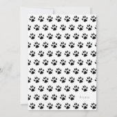 子犬シャワーかわいいパーソナライズされた犬の養子縁組 招待状 (裏面)