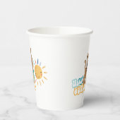 子犬スクービードゥー「ハローサンシャイン」 紙コップ (左)