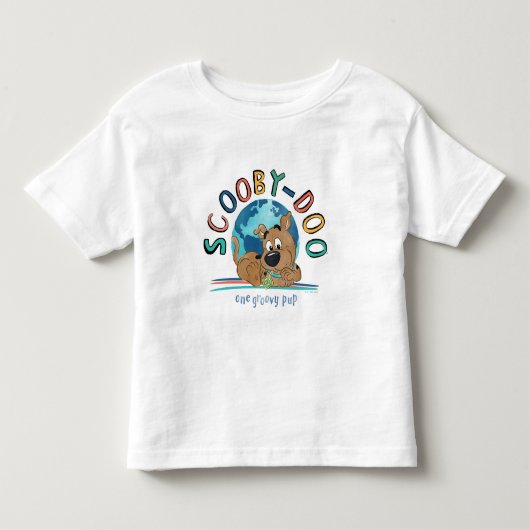子犬スクービー・ドゥー "One Groovy Pup" トドラーTシャツ (正面)