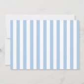 子犬テーマ誕生日パーティブルーフォト 招待状 (裏面)