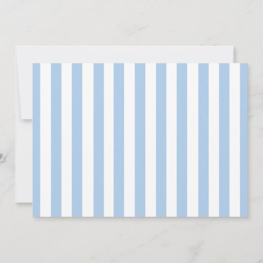 子犬テーマ誕生日パーティブルーフォト 招待状 (裏面)