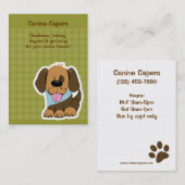 子犬トレーニングクラスペティスティングペットシッター 名刺 (正面/裏面)