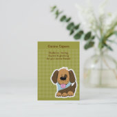 子犬トレーニングクラスペティスティングペットシッター 名刺 (スタンド正面)