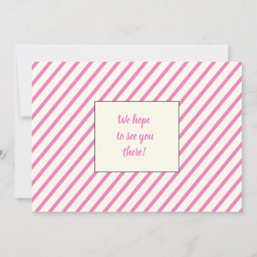 子犬🐶ドイツの羊飼いピンクの誕生日写真 招待状 (裏面)