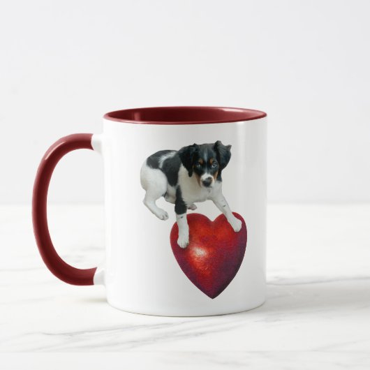 子犬ハートマグ マグカップ (左)