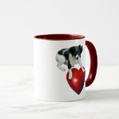 子犬ハートマグ マグカップ (正面右)