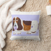 子犬バセットハウンド クッション (ブランケット)