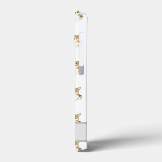 子犬パーソナライズされたと白犬 Case-Mate iPhoneケース (裏面 / 左)