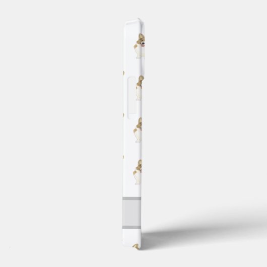 子犬パーソナライズされたと白犬 Case-Mate iPhoneケース (裏面 / 右)