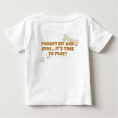 子犬パーティーのお誕生日おめでとう ベビーTシャツ (裏面)