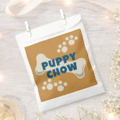 子犬パーティーの誕生日スナック フェイバーバッグ (クリップ留めされた状態)