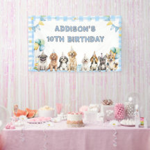 子犬パーティー動物の誕生日