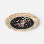 子犬パーティー誕生日 | かわいいキッズドッグテーマ ペーパープレート (アングル)