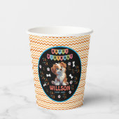 子犬パーティー誕生日 | かわいいキッズドッグテーマ 紙コップ (裏面)