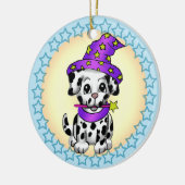 子犬フェアリー魔法使い セラミックオーナメント (左)