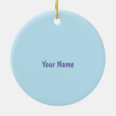 子犬フェアリー魔法使い セラミックオーナメント (裏面)