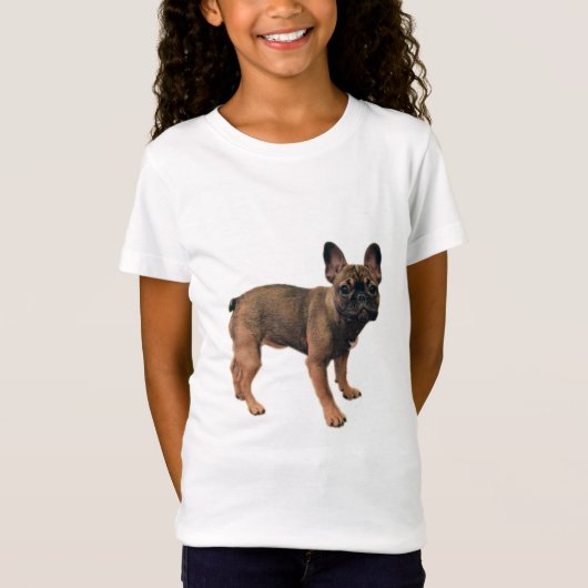 子犬フランスのの子犬 Tシャツ (正面)
