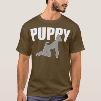 子犬プライド人間の子犬遊 Tシャツ