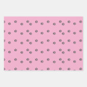 子犬プリント2025 ラッピングペーパーシート (正面)