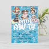 子犬プールパーティー 招待状 (スタンド正面)