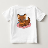子犬ベビーTシャツ ベビーTシャツ (裏面)